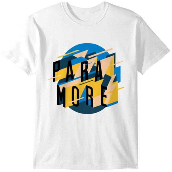 Paramore Sharp Geoscape Logo Band Shirt Retro Music Graphic Tee Concert Fan Tee - Picture 1 of 5